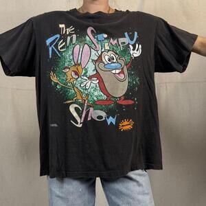 Vintage 1991 Ren & Stimpy Nickelodeon Tee